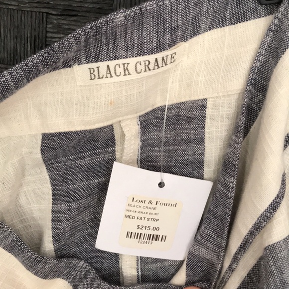 BLACK CRANE WRAP SKIRT NEW WITH TAGS - Picture 3 of 3